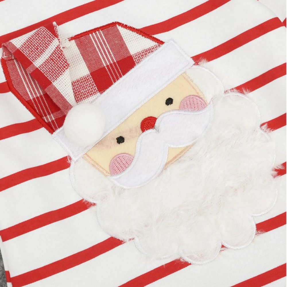 Baby Toddler Girl Santa Plaid Hat Christmas Dress - Picture 3 of 4